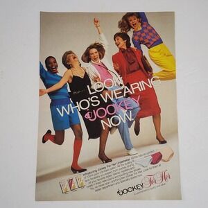 Vintage Print Ad Jockey for Her underwear panties clipping 1983 8x10.5